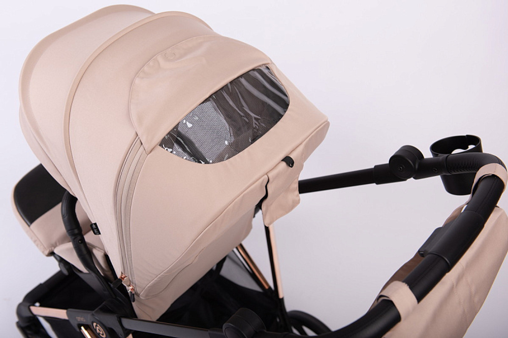 Прогулочная коляска Peppy Amici Beige рама Gold