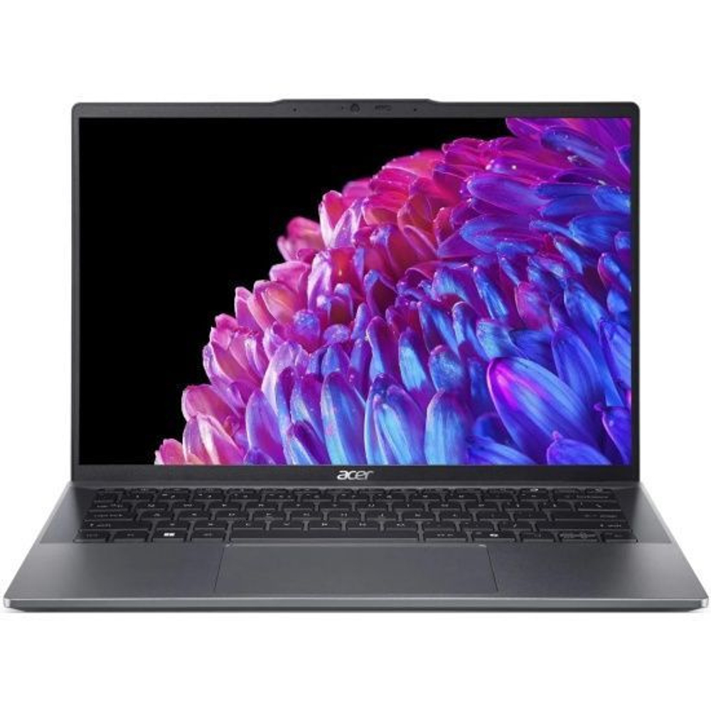 Ноутбук Acer Swift Go 14 SFG14-63-R8U9, 14" (2880x1800) OLED/AMD Ryzen 5 8645HS/16 ГБ LPDDR5X/1024 ГБ SSD/AMD Radeon Graphics/Windows 11 Home, Серый (NX.KTSCD.002)