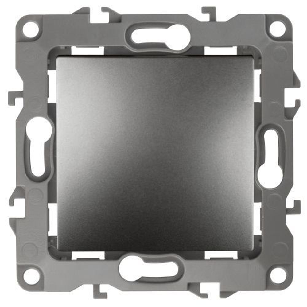 Кнопка 10АХ-250В Эра12 графит 12-1111-12 ЭРА Б0047836