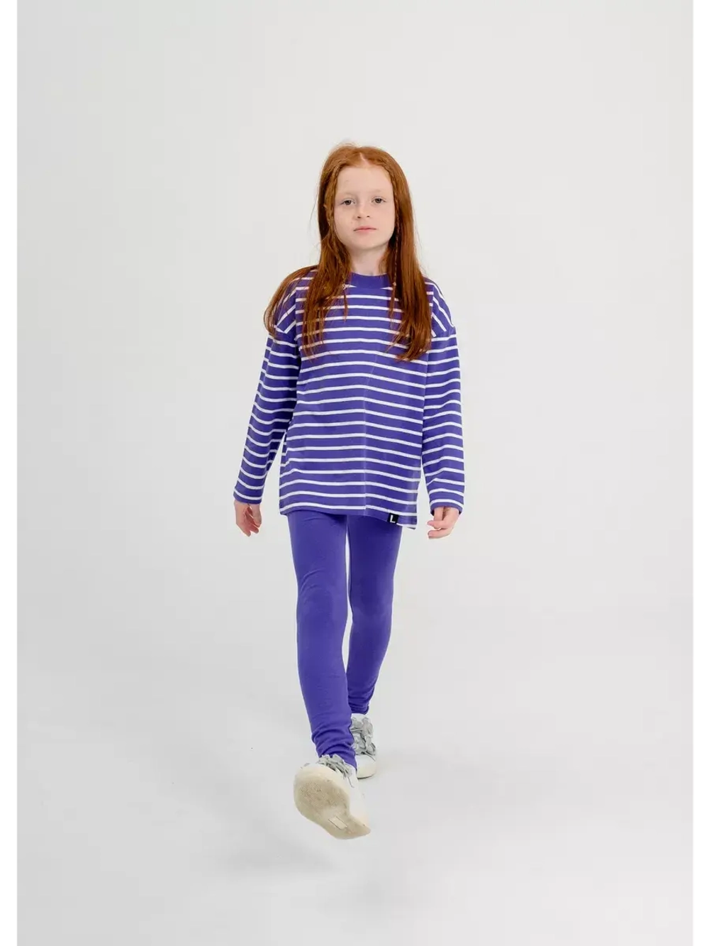 Костюм для девочки спортивный, лонгслив и лосины