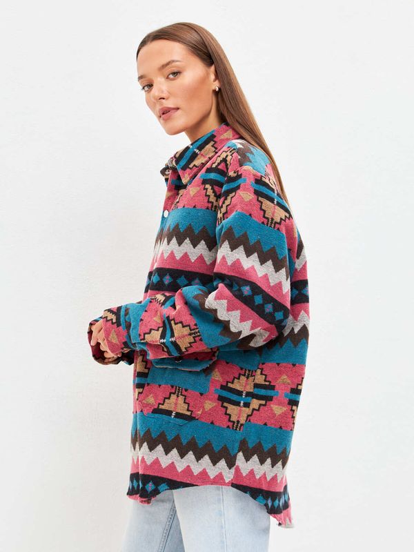 Рубашка Этно розовая - фото 6