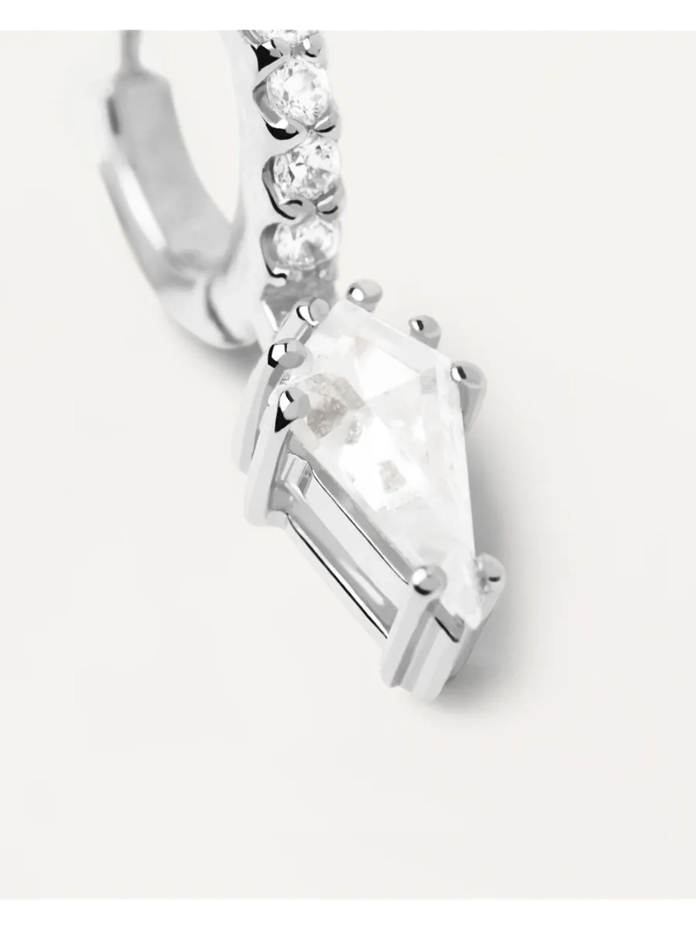 Одиночная серьга Manila Серебро 925 пробы покрытое родием