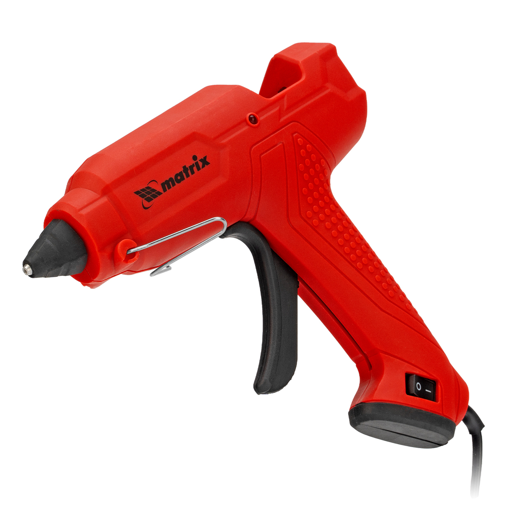 Клеевой пистолет, 11 мм, 40 (100) Вт, 18 г/мин, выключатель и индикатор напряжения// Matrix