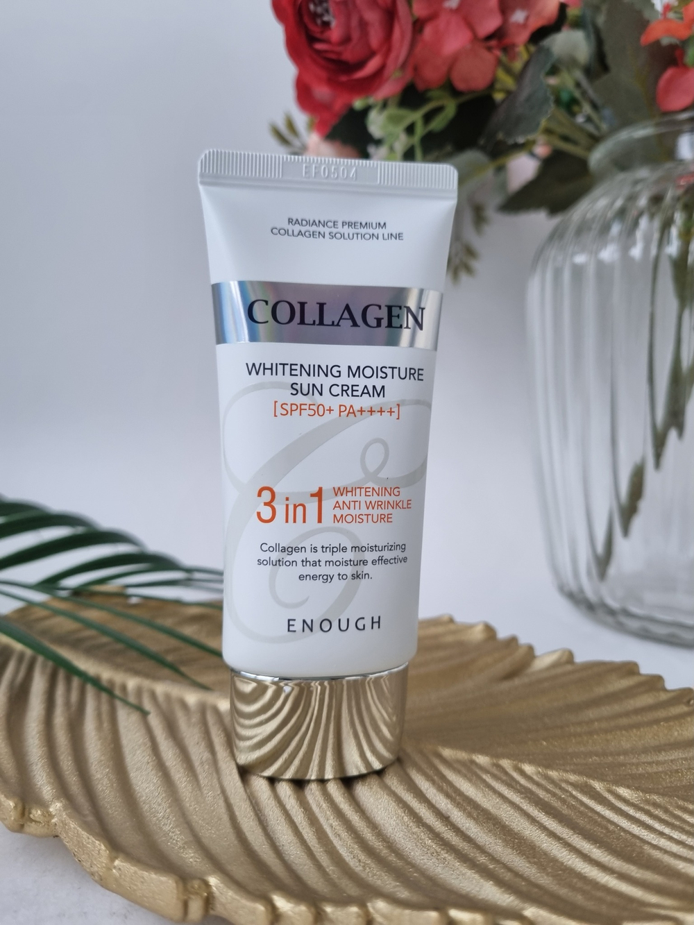 Солнцезащитный крем с коллагеном SPF50 PA+++ Enough Collagen 3in1, 50 мл.