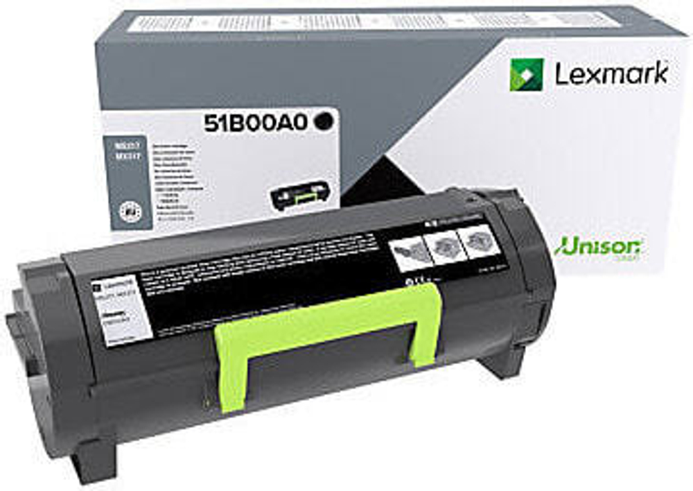 Lexmark 51B00A0 тонерный картридж Подлинный Черный 1 шт