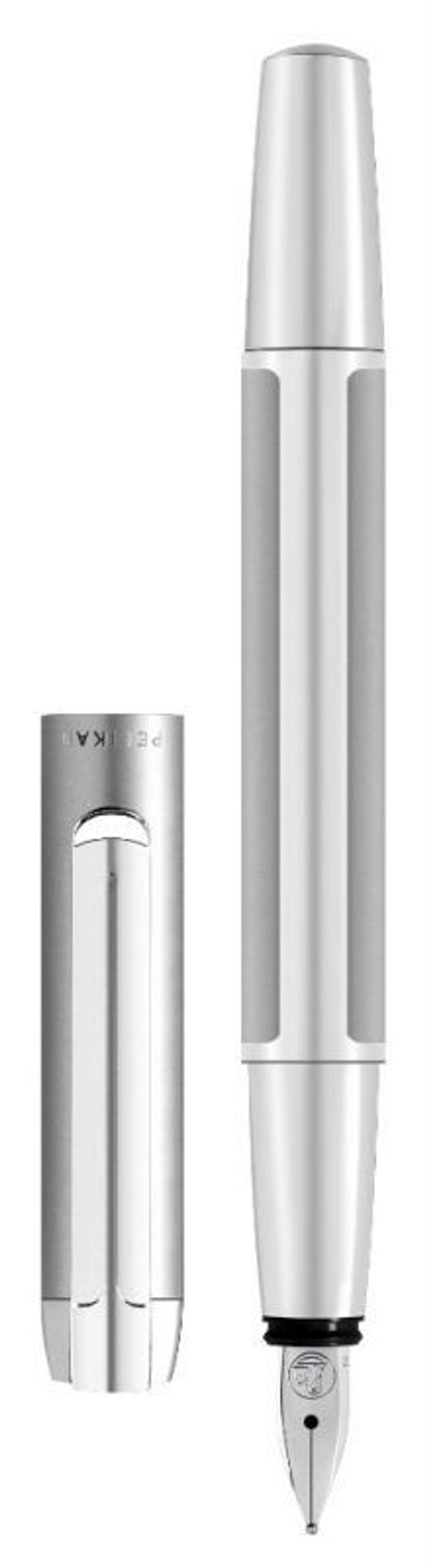 Перьевая ручка Pelikan Elegance Pura P40 серебристый CT перо F (952028)