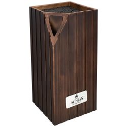 ПОДСТАВКА ДЛЯ НОЖЕЙ AGNESS "BEST" УНИВЕРСАЛЬНАЯ, 12X12X23 СМ