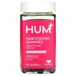 HUM Nutrition, жевательные таблетки для укрепления волос, со вкусом клубники, 60 веганских жевательных таблеток