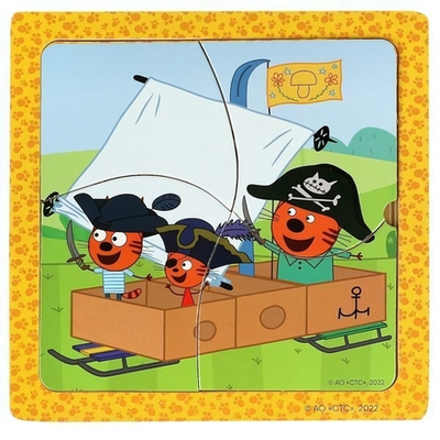 Вкладыш многослойный "Три Кота" терм.пл. 1050-CATS (100) (Буратино)