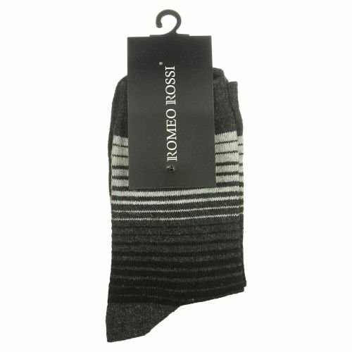 Мужские носки темно-серые ROMEO ROSSI с шерстью 8042-4