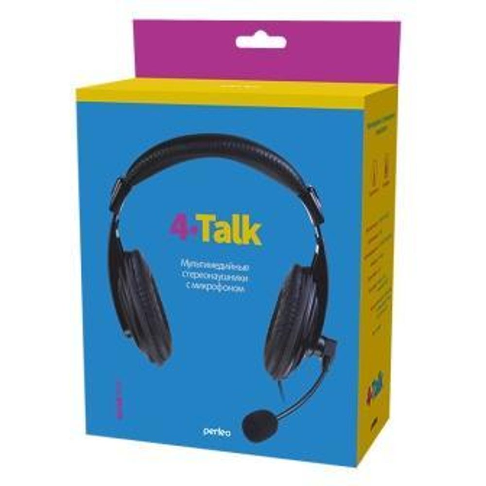 Perfeo компьютерная стерео гарнитура полноразмерная 4TALK черная, PF_A4528.jpg