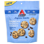 Atkins, Everytime Snacks, хрустящее протеиновое печенье, шоколадная крошка, 140 г (4,94 унции)