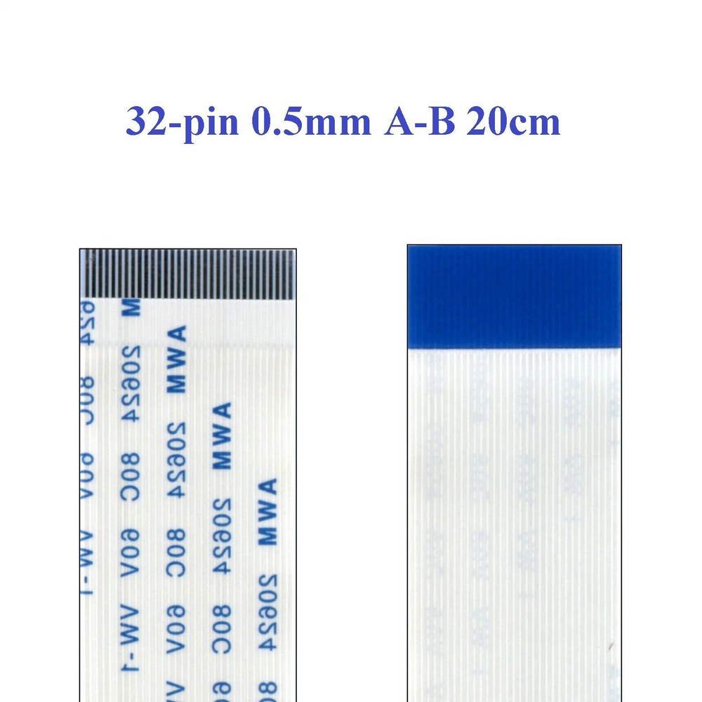 Шлейф 32 pin, 20 см, шаг 0.5 мм FFC, обратный Б