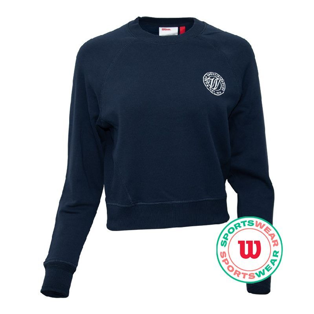 Женская теннисная куртка Wilson Sideline Crew - Blue