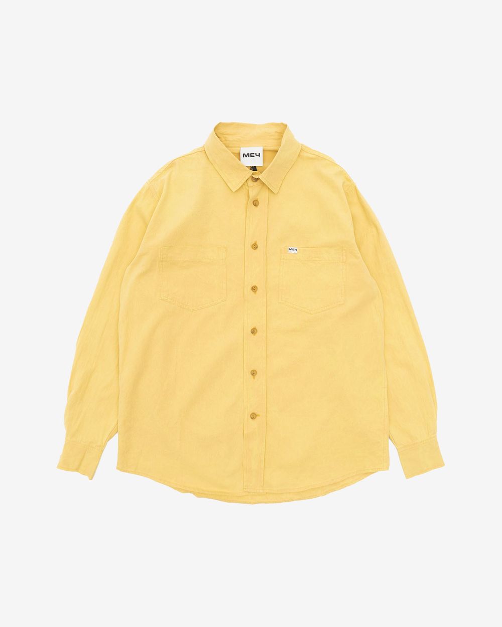 Рубашка Меч SS24 Lightweight Washed Canary желтая