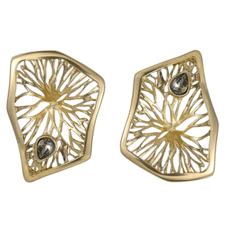 Серьги лист