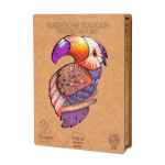 Радужный тукан Chapa - Деревянные пазлы разной формы, уникальные картины которые вы собираете сами