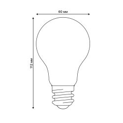 LED-A60-7W-4000K-E27-FR GLH01WH Лампа светодиодная. Форма A. матовая. Серия Heaven. Белый свет 4000K. Картон. ТМ Uniel