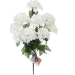 Цветы искусственные 30см «Гортензия» 9 цветков белые