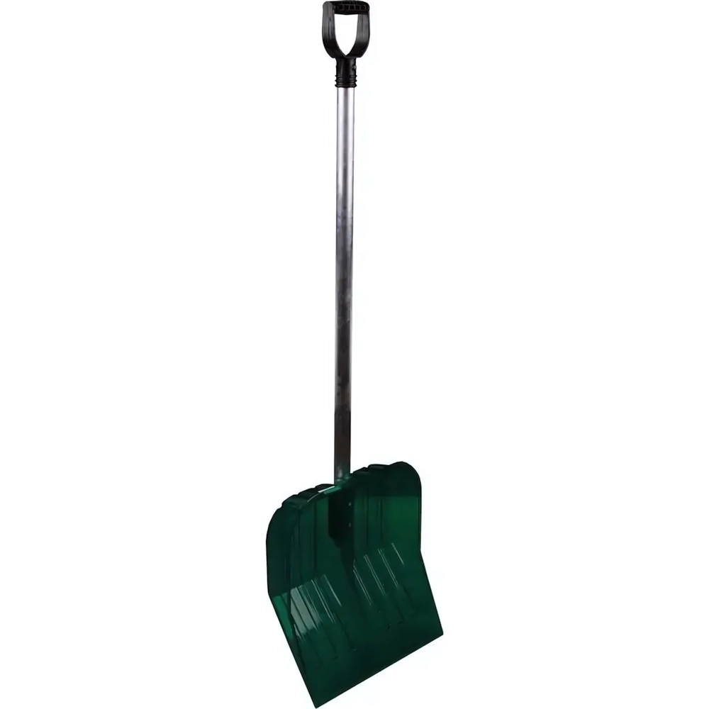Лопата д/снега из полик-та ЭКОНОМ 430мм (с черенком)