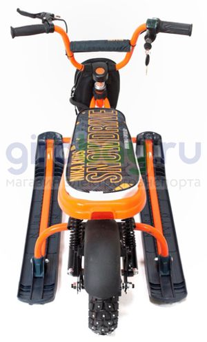 Детский электроснегокат SnowRazor 500W - Оранжевый