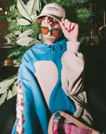 Худи SoWhat? Custom Серо-Синий