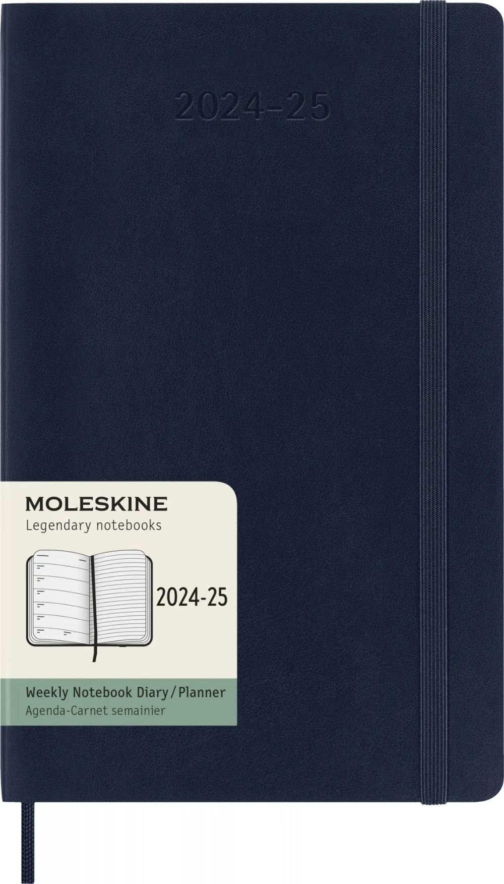 Еженедельник на 2025-2026 гг Moleskine Academic Soft WKNT (DSB2018WN3) 13х21см, мягкая обложка, синий сапфир