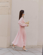 Платье Роза, Розовое