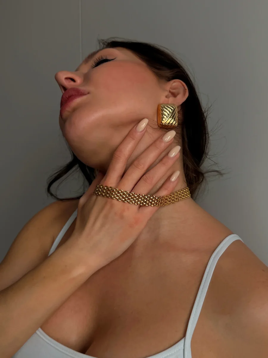 Колье золотое Плетение