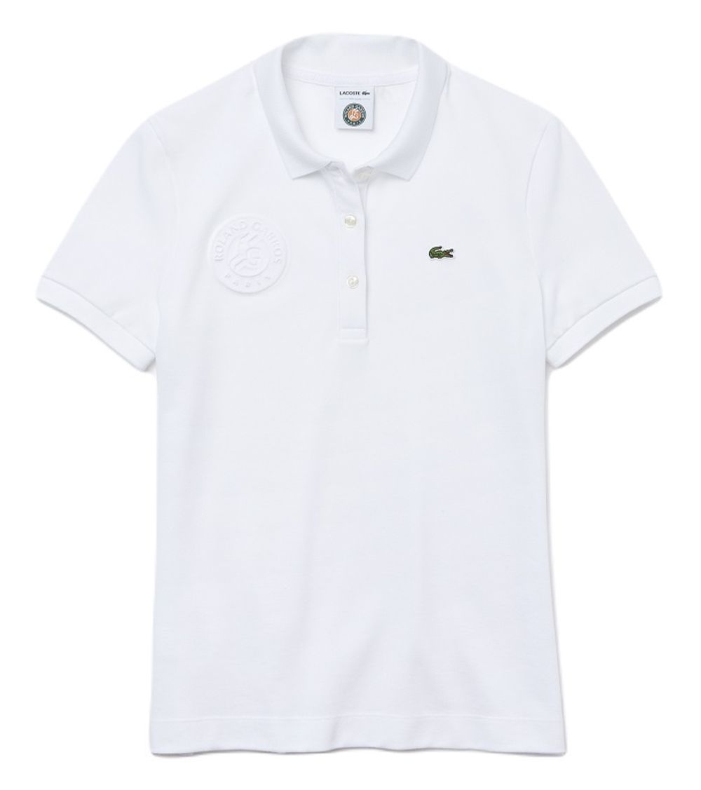 Женское поло Lacoste Roland Garros Women Polo - white