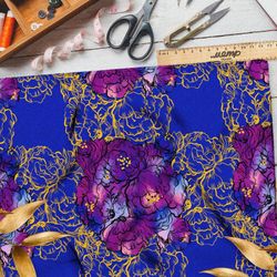 Ткань оксфорд 600 пёстрые краски цветов