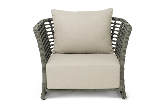"Валенсия" кресло из искусственного ротанга, цвет серый