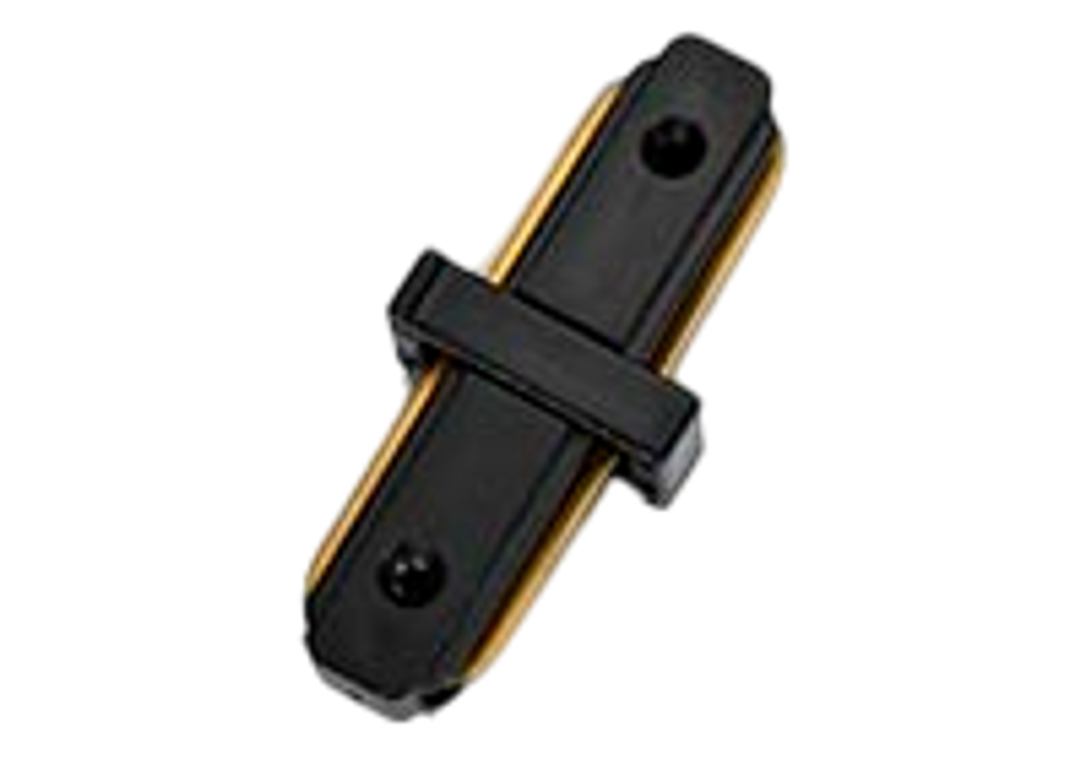 Однофазный коннектор 220V прямой, чёрный, 75*35 мм, 100 шт/кор