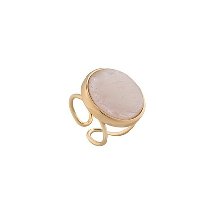 Кольцо Possebon Pearl Quartz Rose 16.5 мм K0948.9 R/G