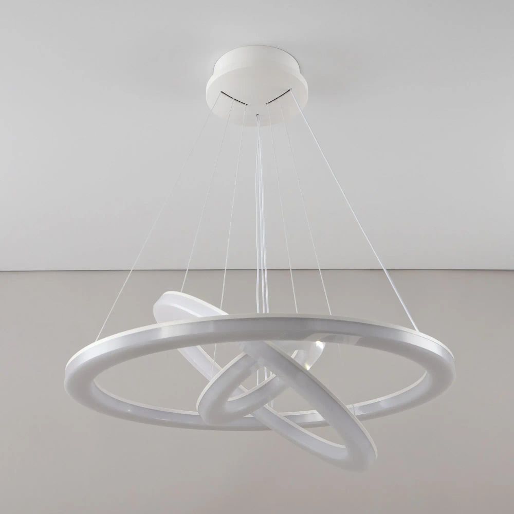 Citilux Электрон Смарт CL710A104S Умная люстра подвесная Белая