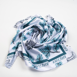 Шейный платок «Совушки», 70×70 см