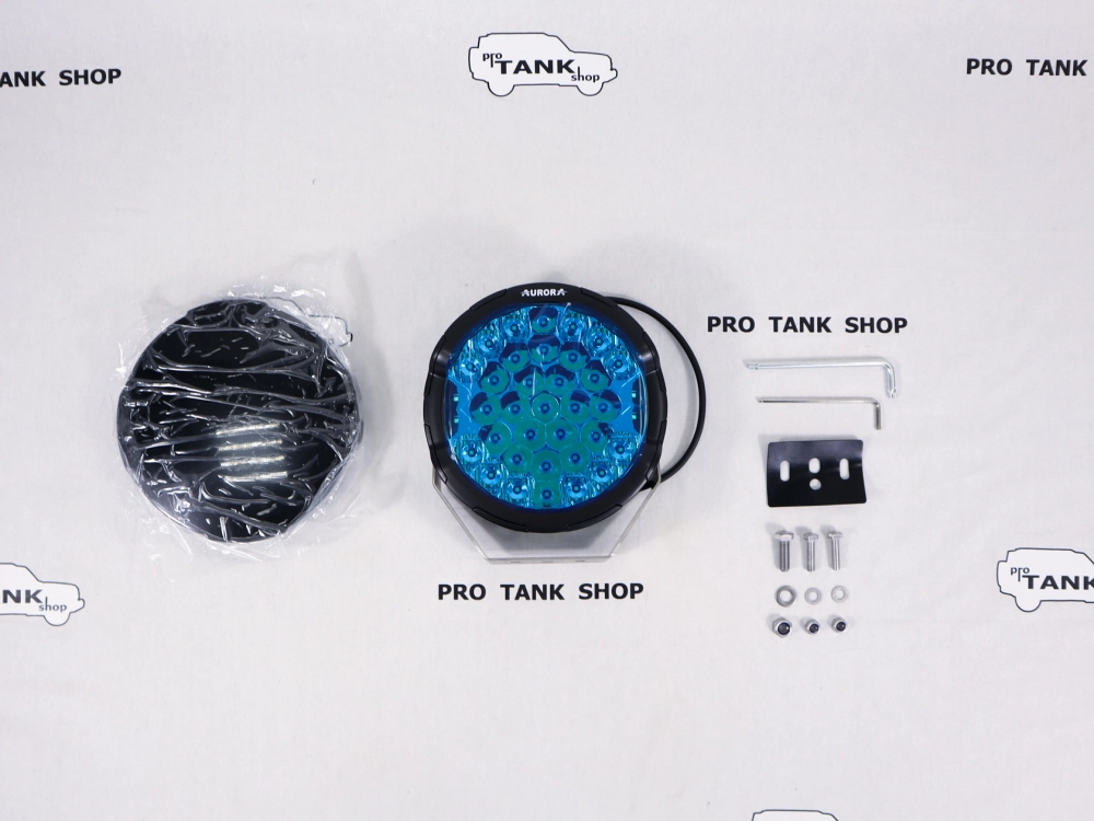 Фара AURORA ALO-GR7-B 9″ 205W (черный обод) комбинированная 1 шт.