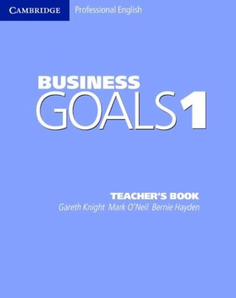 Business Goals 1 Teacher&#39;s Book