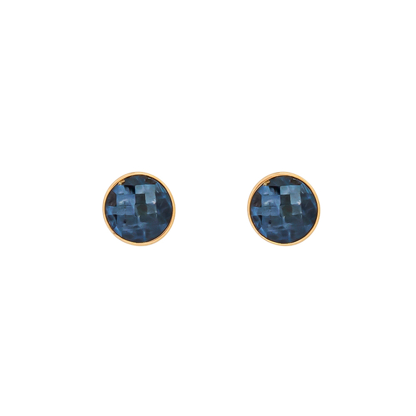 Серьги пусеты Possebon Pearl Sodalite A1184.22 BL/G