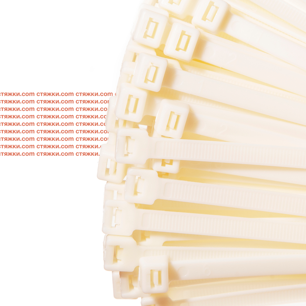 стяжки кабельные АРКТИК 8х250 белые (100шт/уп)