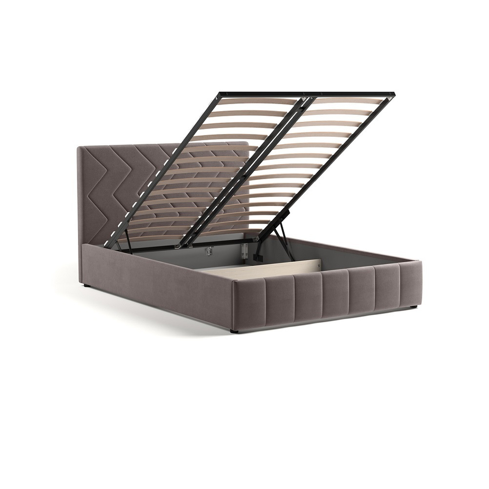 Кровать Милана 140 коричневая