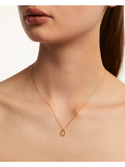 Колье женское PDPaola Мини-Буква Z серебро 925 пробы покрытое золотом 750 пробы CO01-537-U