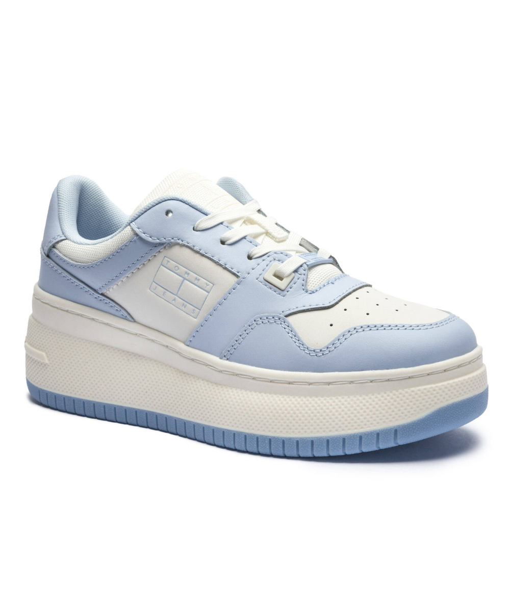 Кожаные кроссовки tjw retro basket flatform ess Tommy Jeans - белый(EN0EN02506)