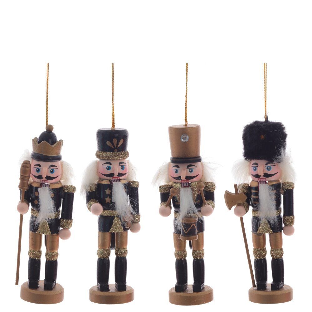GAEM Набор из 4шт Украшение новогоднее "Щелкунчик", L19 W4 H13,5 см