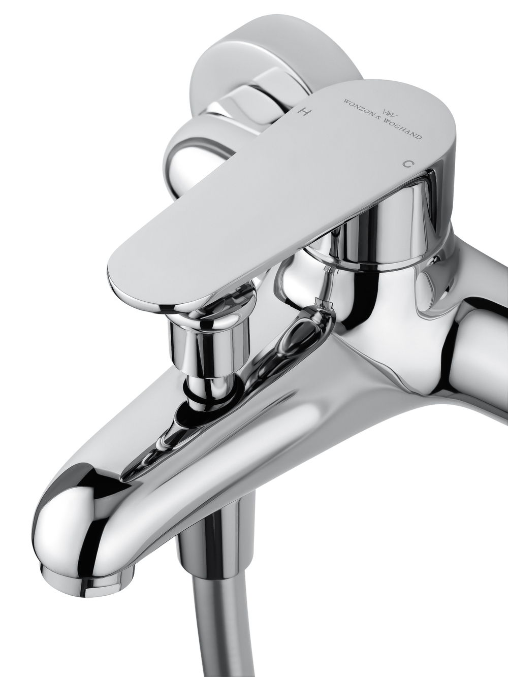 Смеситель для ванны с душевым гарнитуром WONZON & WOGHAND ALFA, Хром (WW-AE3205-CR)