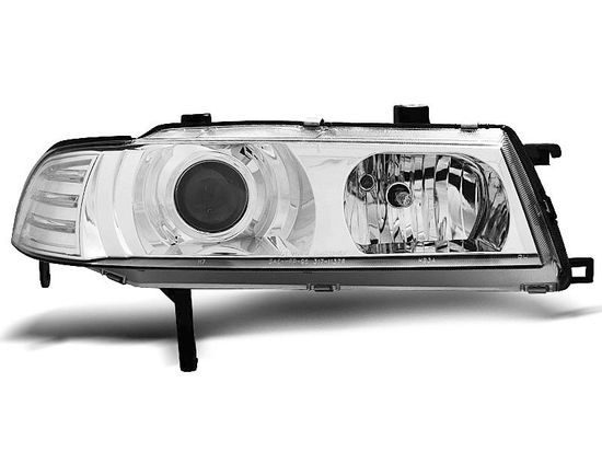 Передние фары Honda Prelude 4 angel eyes chrome