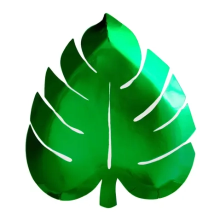 Тарелки в форме пальмового листа «Зелёный» 8 шт.