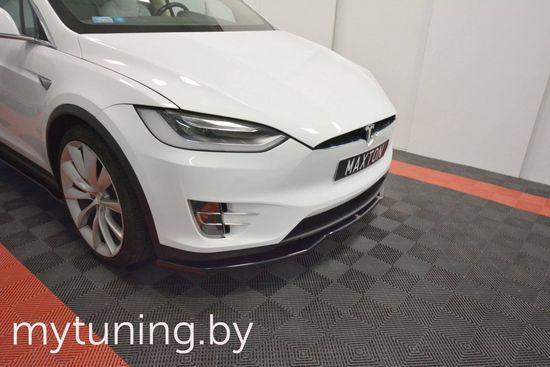 Сплиттер бампера переднего V.1 для TESLA Model X (15-...)