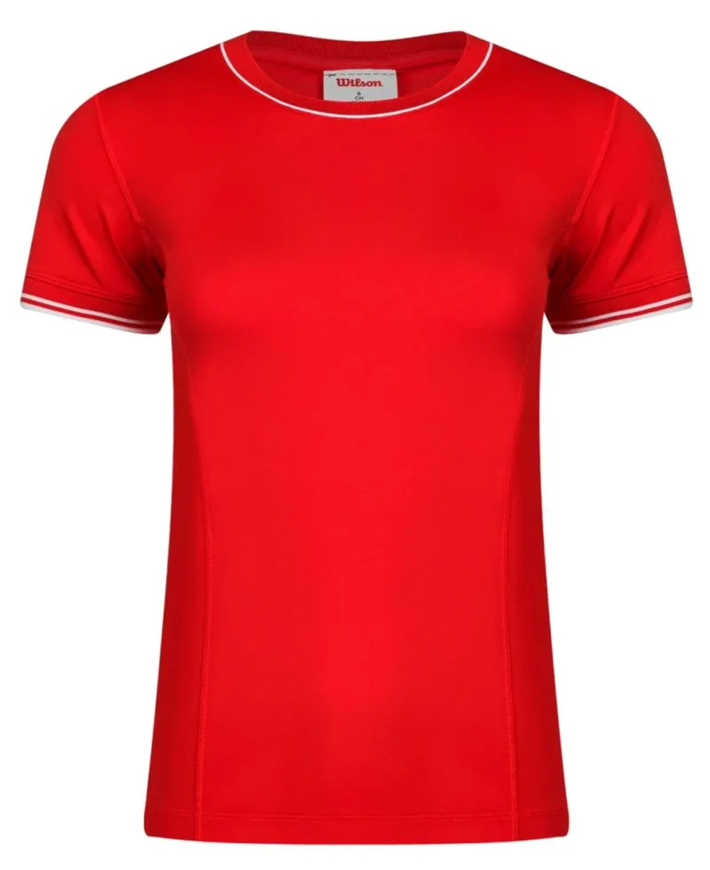 Женская теннисная футболка Wilson Team Seamless - infrared