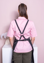 Фартук повара черный "Кросс"